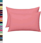 2x Luxury Percale Polycotton Pillowcase Pair – Soft, Durable &amp; Easy-Care Bedding 4A's Global