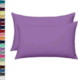 2x Luxury Percale Polycotton Pillowcase Pair – Soft, Durable &amp; Easy-Care Bedding 4A's Global