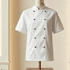 Professional Chef Jacket Short Sleeve Breathable Kitchen Uniform Unisex S to 2XL - 4AS - 4A's Global