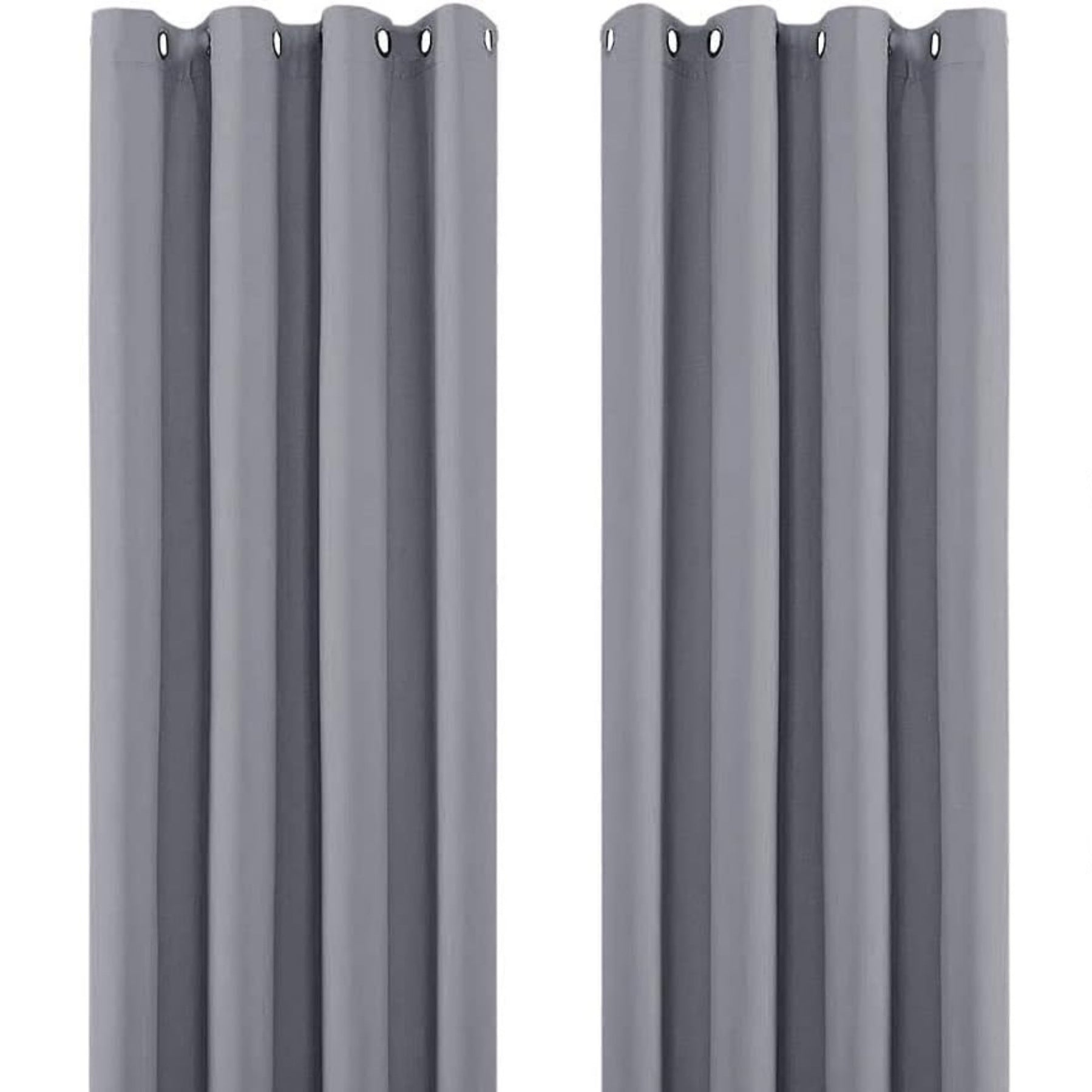 Thermal Blackout Eyelet Curtains – Ready Made Insulated Privacy & Noise Reducing Drapes - 4A's Global