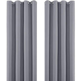 Thermal Blackout Eyelet Curtains – Ready Made Insulated Privacy & Noise Reducing Drapes - 4A's Global