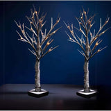 Outdoor LED Christmas Tree Warm white LED lights, snowy twig design,Indoor Outdoor flexible branches for shaping and styling Battery Operated 2ft, 5ft, 6ft - 4A's Global