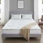 2.5cm Gel Memory Foam & Bamboo Mattress Topper – Cooling, Breathable Comfort Layer