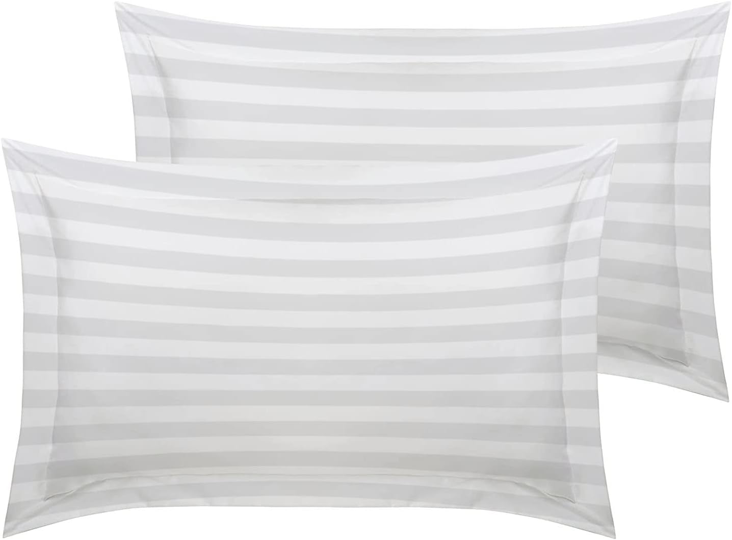 Luxury Microfiber Satin Stripes Duvet Cover Set with Pillowcases – 5 Star Hotel Quality Bedding - 4A's Global