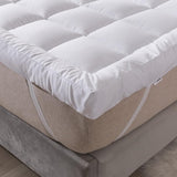 4-Inch / 11cm Extra Thick King Size Mattress Topper – 1100 GSM Microfibre Fill | 150 x 200 cm (59 x 79 inch) - 4A's Global