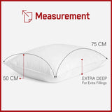 Luxury Goose Feather &amp; Down Pillows – Hotel Quality Comfort &amp; Support | 48 x 74 cm (19" x 29") - 4A's Global