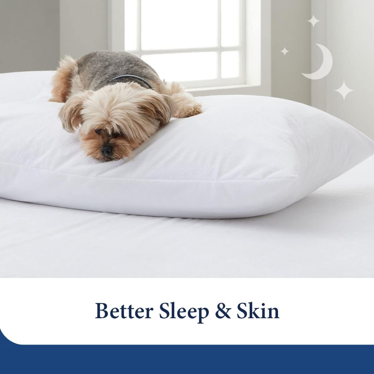 Fully Zippered Waterproof Pillow Protector – Bed Bug Proof, Anti-Allergy &amp; Breathable - 4A's Global