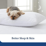 Fully Zippered Waterproof Pillow Protector – Bed Bug Proof, Anti-Allergy &amp; Breathable - 4A's Global