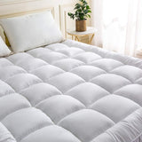 4-Inch / 11cm Extra Thick King Size Mattress Topper – 1100 GSM Microfibre Fill | 150 x 200 cm (59 x 79 inch) - 4A's Global