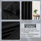 Black Thermal Blackout Eyelet Curtains – Ready Made Insulated Privacy &amp; Noise Reducing Drapes - 4A's Global