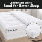 10cm Extra Thick Mattress Topper | 1100GSM Deep-Fill Luxury | All UK Sizes | 4AS