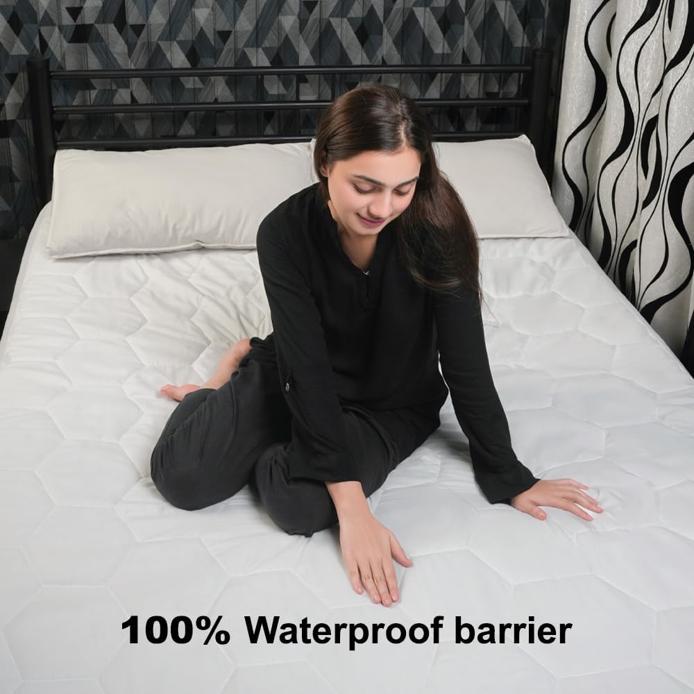 Waterproof Mattress Protector – Hypoallergenic, Noise-Free &amp; Deep Fit - 4A's Global