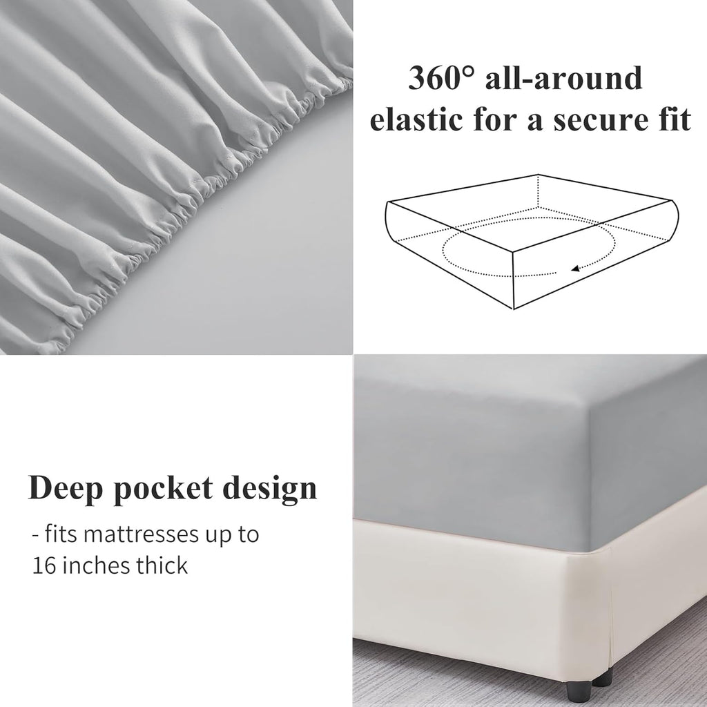 High Living Extra Deep 40cm Fitted Sheet | Premium Luxury Bedding