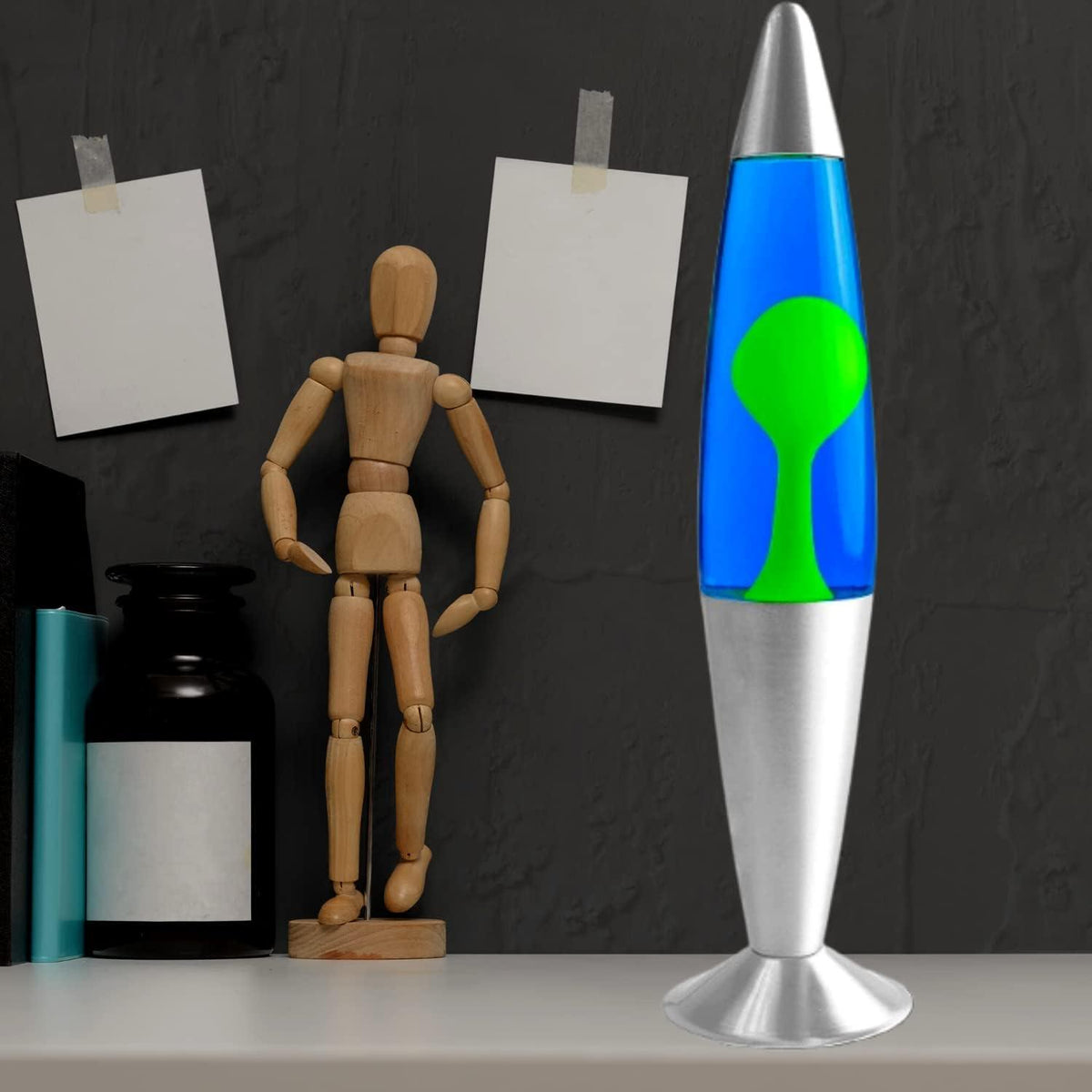 16'' Lava Lamp – Soothing Motion, Relaxing Glow, Aluminium Base, Lovely Room Decor,  Energy Class A - 4A's Global