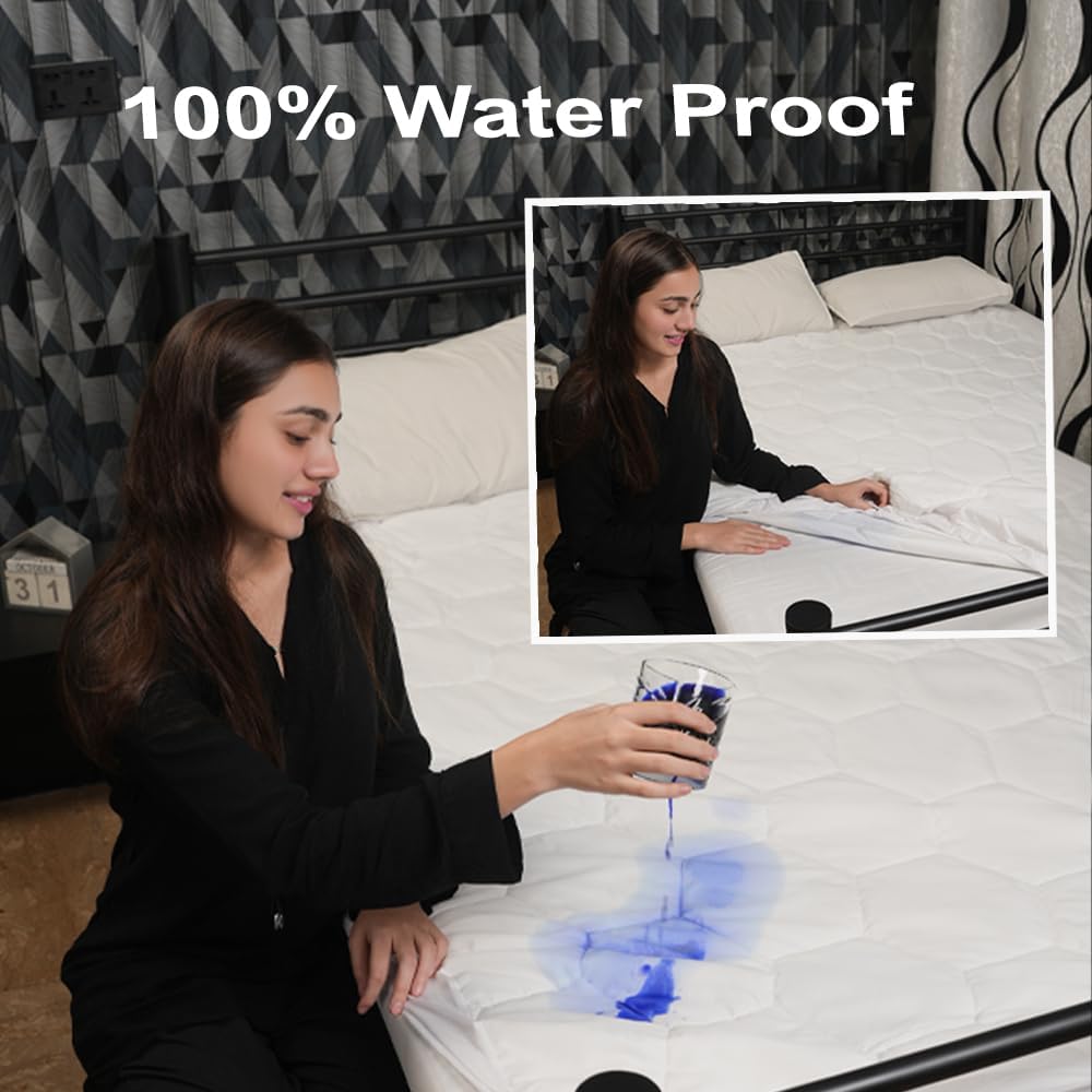 Waterproof Mattress Protector – Hypoallergenic, Noise-Free &amp; Deep Fit - 4A's Global