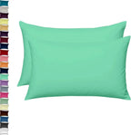 2x Luxury Percale Polycotton Pillowcase Pair – Soft, Durable &amp; Easy-Care Bedding 4A's Global