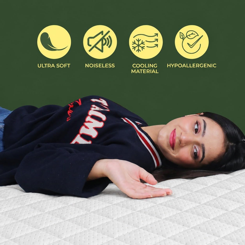 Cooling Bamboo Waterproof Mattress Protector – Hypoallergenic & Noise-Free Fitted Cover