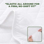 Cooling Bamboo Waterproof Mattress Protector – Hypoallergenic & Noise-Free Fitted Cover
