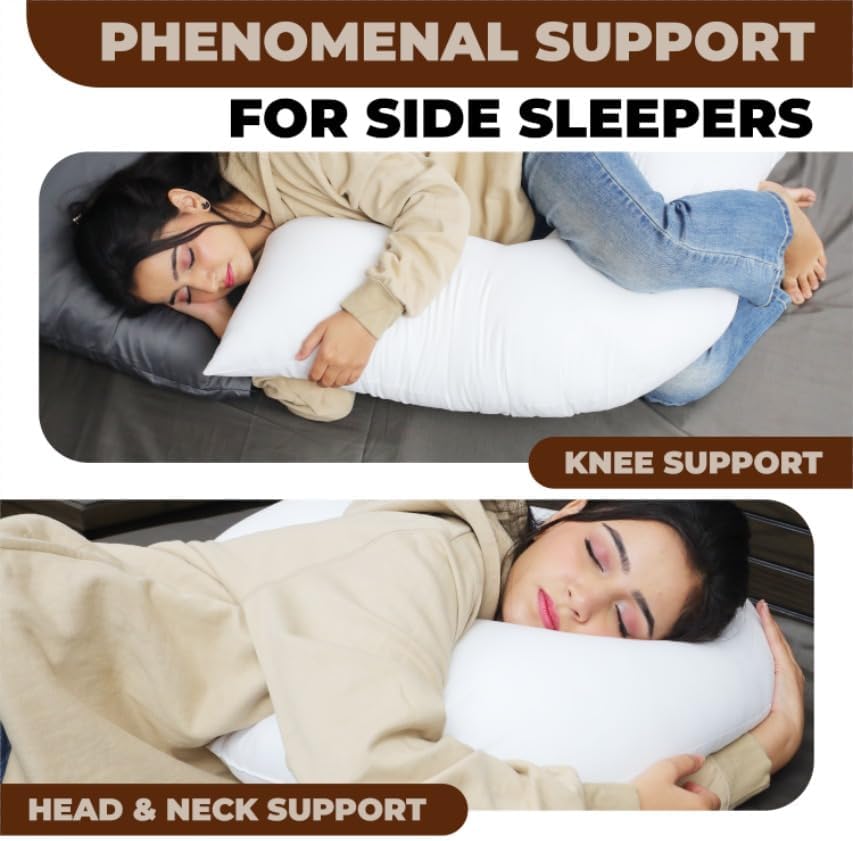 V Shaped Pillow Ergonomic Neck Back Support for Reading Sleeping Maternity - High Living - 4A's Global