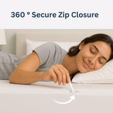 Waterproof Zipper Mattress Protector – Bed Bug Proof, Dust Mite Barrier, Anti-Allergy Encasement Cover - 4A's Global