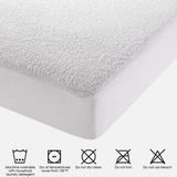 Waterproof Terry Towel Mattress Protector – Soft, Breathable &amp; Anti-Allergy | 30cm (12 Inch) Deep Skirt