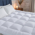 Mattress Topper 10cm Extra Thick 1100GSM Cloud Soft Breathable Hypoallergenic - Cozy Living - 4A's Global