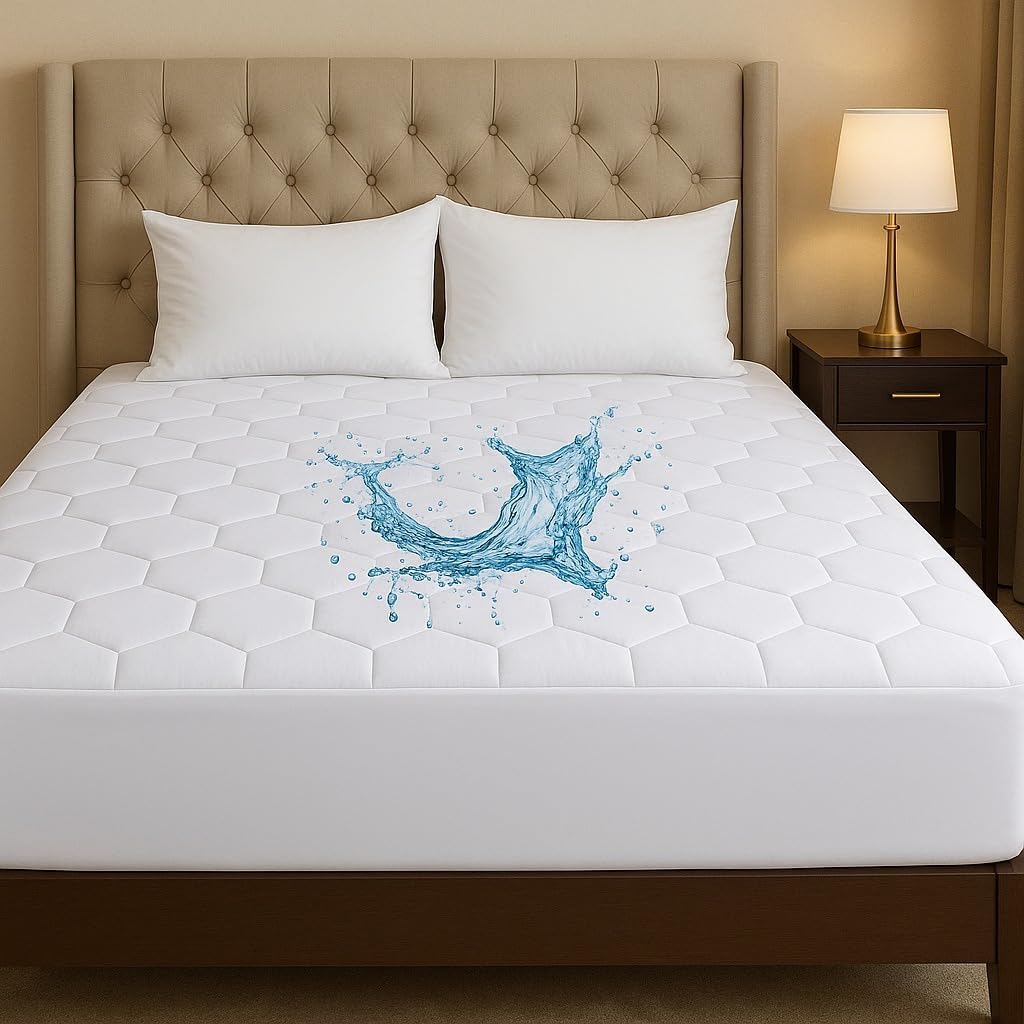 Waterproof Mattress Protector – Hypoallergenic, Noise-Free &amp; Deep Fit - 4A's Global