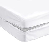 Waterproof Zipper Mattress Protector – Bed Bug Proof, Dust Mite Barrier, Anti-Allergy Encasement Cover - 4A's Global