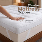 Mattress Topper 10cm Extra Thick 1100GSM Cloud Soft Breathable Hypoallergenic - Cozy Living - 4A's Global
