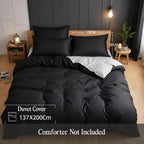 4AS Washed Microfiber Duvet Cover Set – Ultra-Soft & Wrinkle-Free