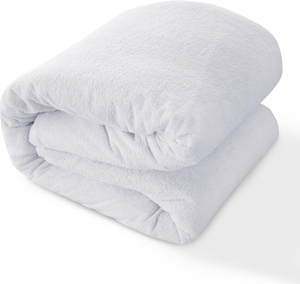 Waterproof Terry Bed Sheet Protector Extra Deep 30cm, All UK Sizes Including Cot - High Living