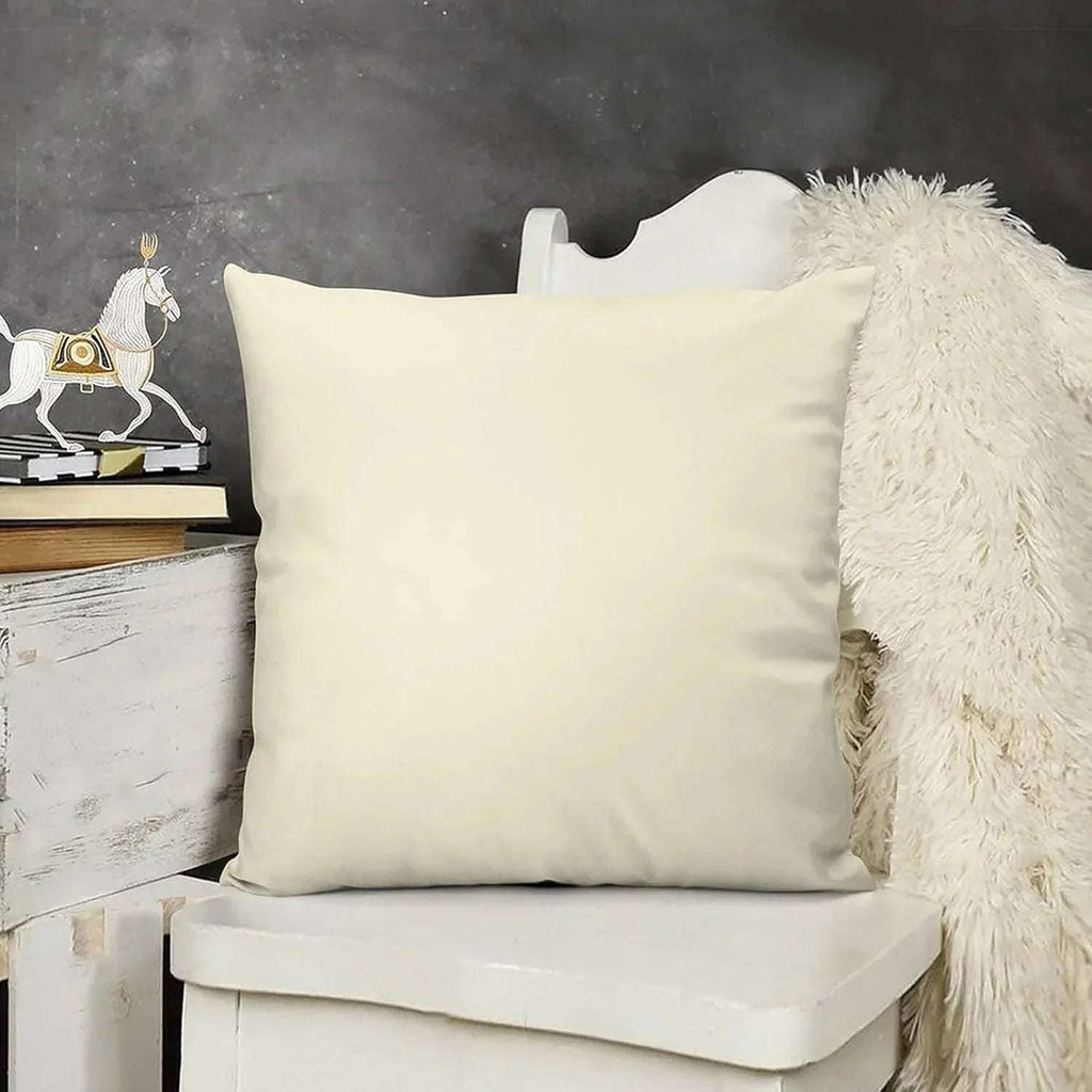 Plain Dyed Percale Cushion Covers – Stylish Sofa &amp; Bedroom Décor | Multiple Sizes &amp; Colors - 4A's Global