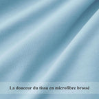 Double Duvet Cover - Plain Dyed Percale Duvet Quilt Cover Premium King-Size Duvet Cover Set Percale, 3-Piece -Baby Blue - 4A's Global