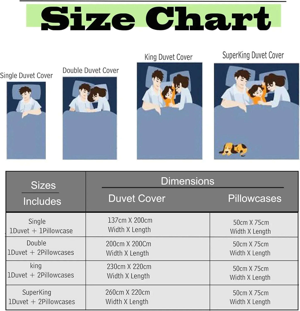 Reversible & Plain Duvet Cover and Matching Pillowcase Set –  Elegant, Soft & Durable Bedding 4A's Global