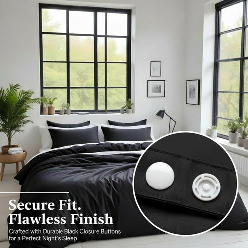 4AS Washed Microfiber Duvet Cover Set – Ultra-Soft & Wrinkle-Free - 4A's Global