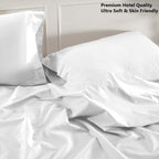 High Living Luxury Percale Poly-Cotton Flat Sheet | 180 Thread Count Bedding