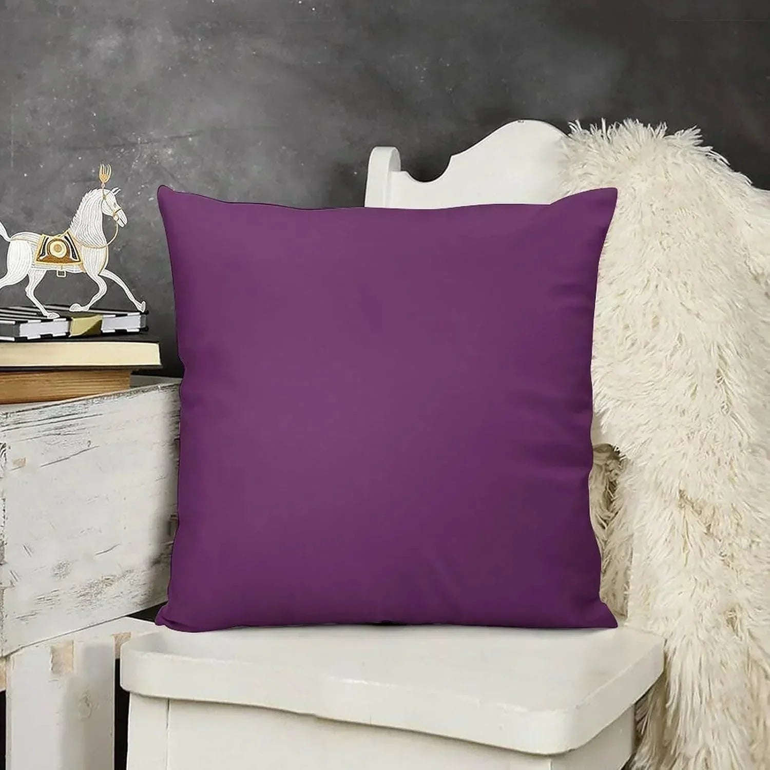 Plain Dyed Percale Cushion Covers – Stylish Sofa &amp; Bedroom Décor | Multiple Sizes &amp; Colors - 4A's Global