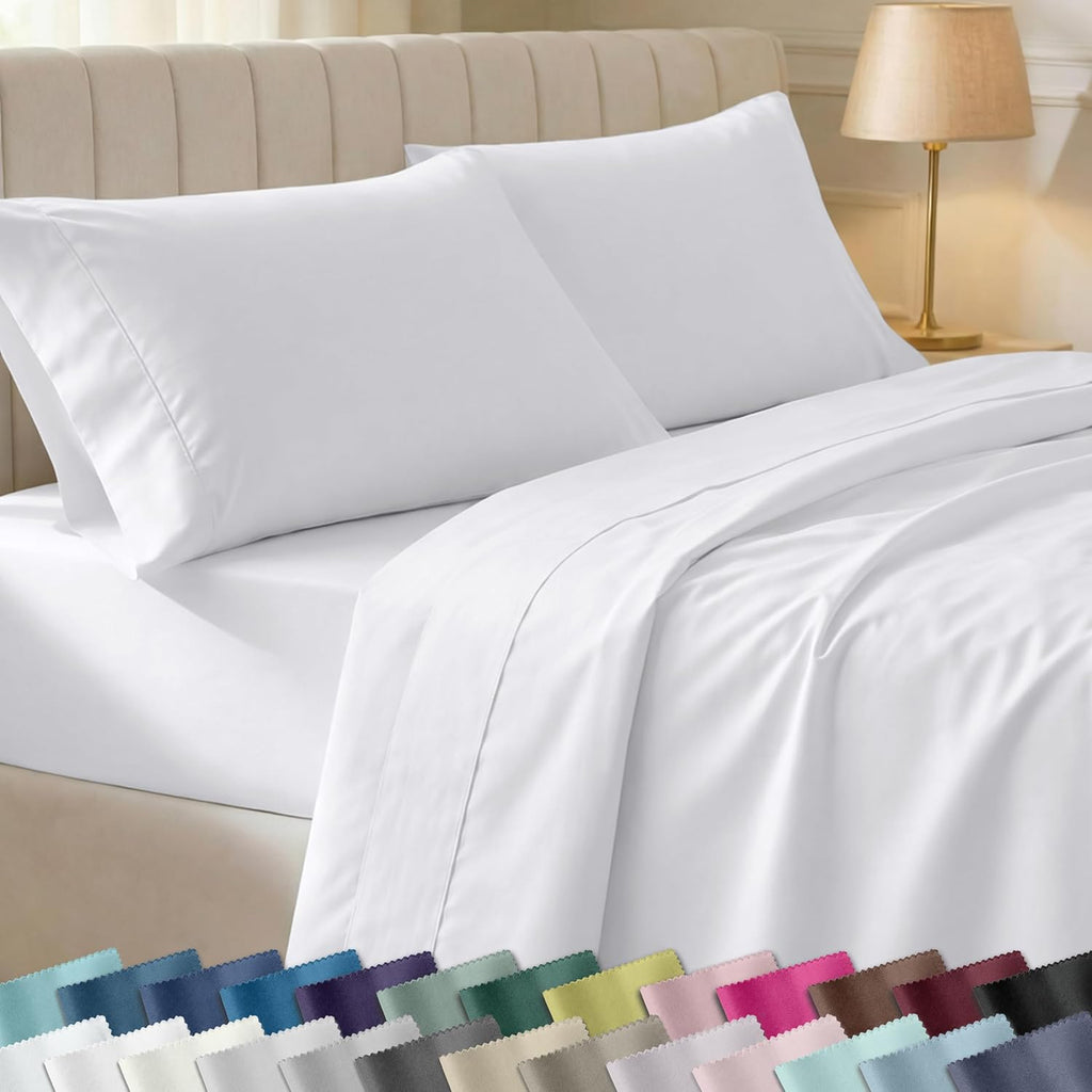 Polycotton Pillowcase Pair 2 Pack Percale Soft Easy-Care 23 Colours Standard Size - High Living - 4A's Global