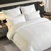 Satin Stripe Duvet Cover Set Hotel Quality Bedding, Hypoallergenic All Sizes - 4AS