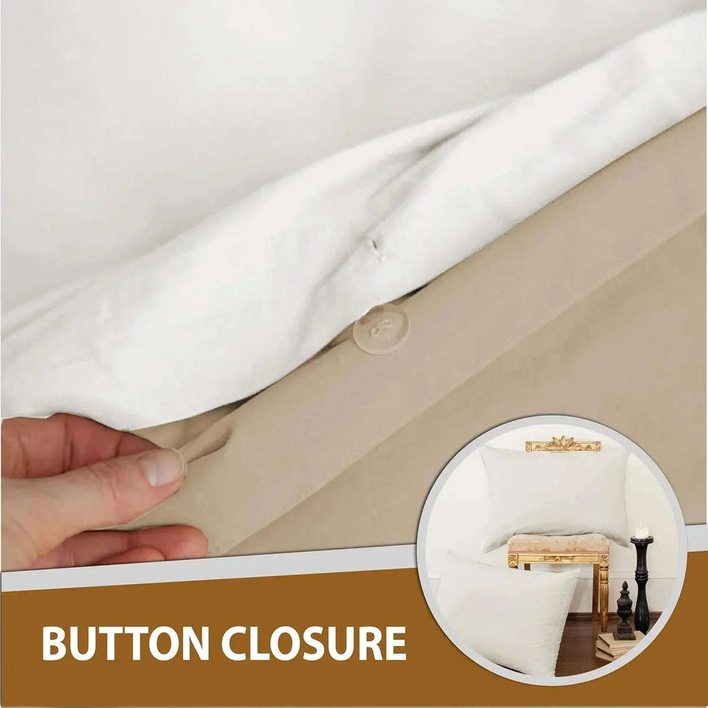 Reversible & Plain Duvet Cover and Matching Pillowcase Set –  Elegant, Soft & Durable Bedding 4A's Global