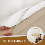 Reversible & Plain Duvet Cover and Matching Pillowcase Set –  Elegant, Soft & Durable Bedding - 4A's Global