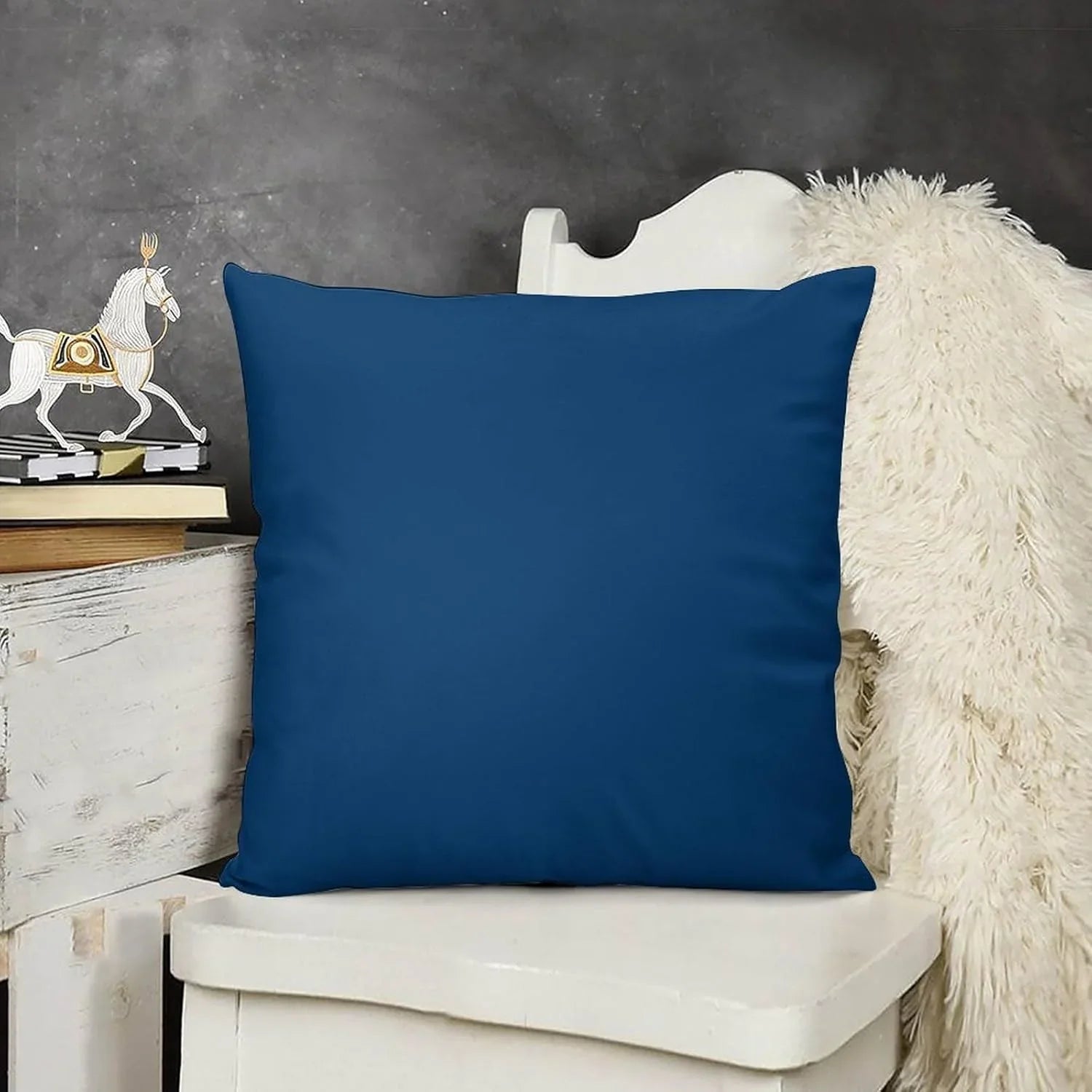 Plain Dyed Percale Cushion Covers – Stylish Sofa &amp; Bedroom Décor | Multiple Sizes &amp; Colors - 4A's Global