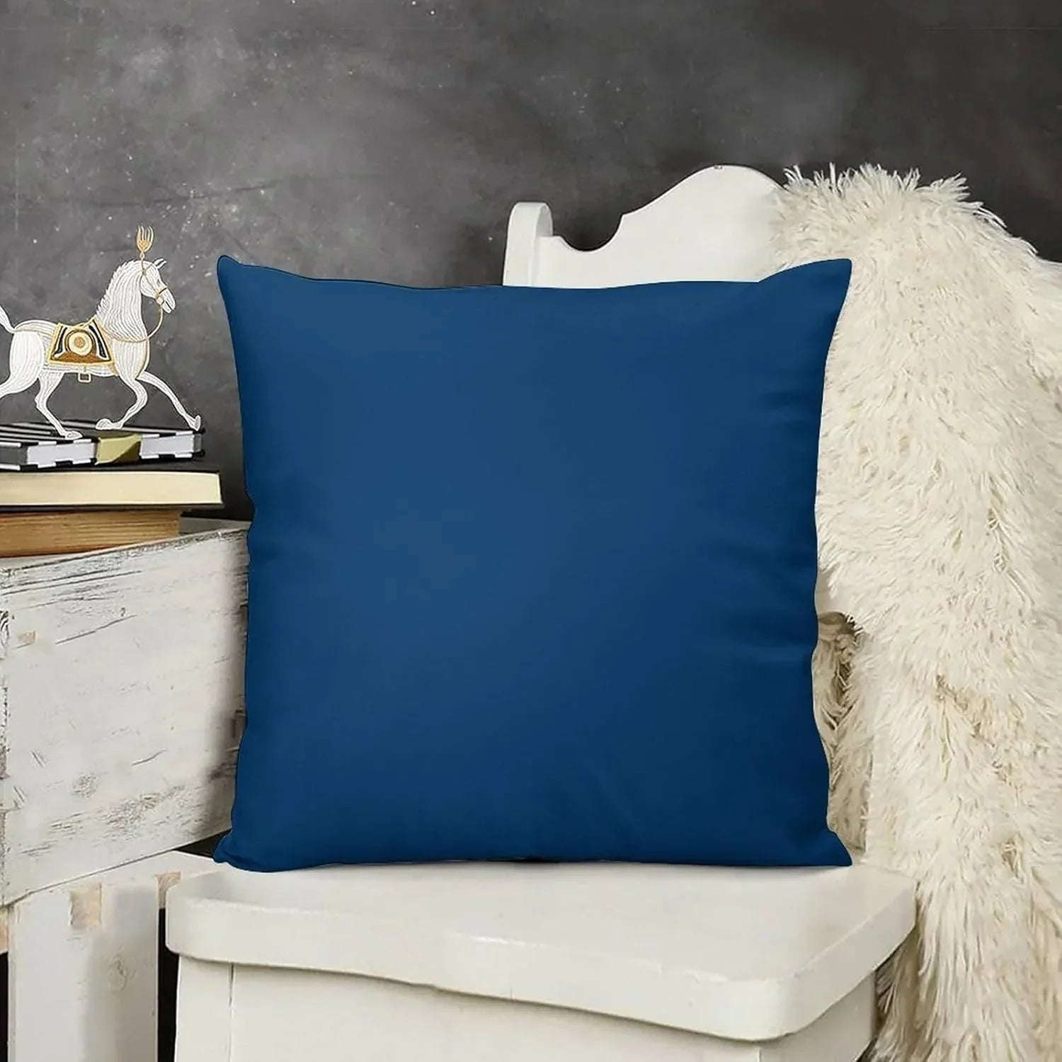Plain Dyed Percale Cushion Covers – Stylish Sofa &amp; Bedroom Décor | Multiple Sizes &amp; Colors - 4A's Global