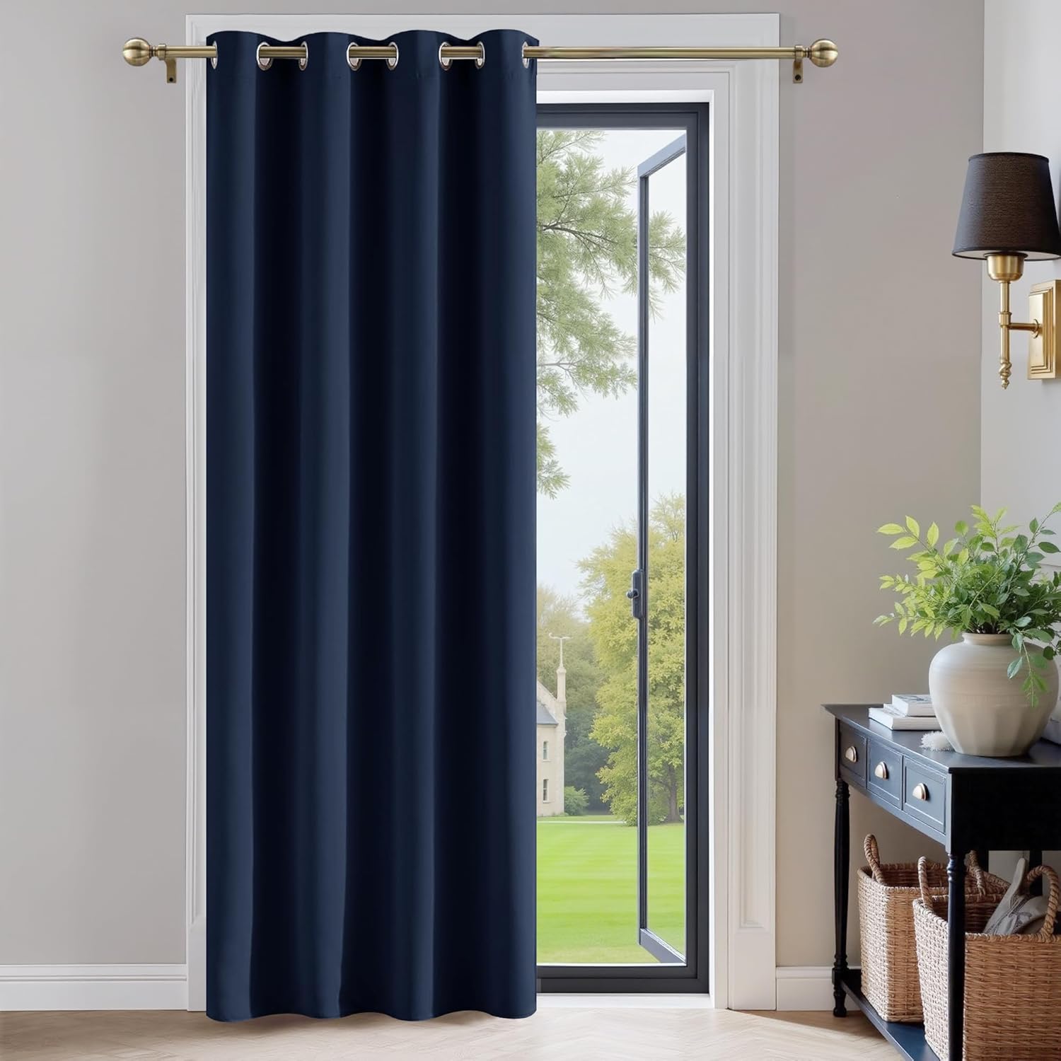 Thermal Blackout Eyelet Curtains 99% Light Block, 10 Sizes 6 Colours - Royal Home Furnishing