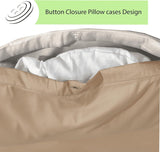 Reversible & Plain Duvet Cover and Matching Pillowcase Set –  Elegant, Soft & Durable Bedding - 4A's Global