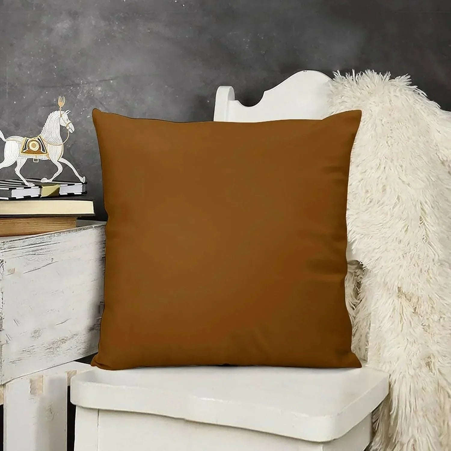 Plain Dyed Percale Cushion Covers – Stylish Sofa &amp; Bedroom Décor | Multiple Sizes &amp; Colors - 4A's Global