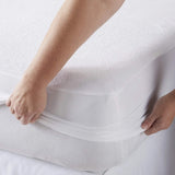 Waterproof Terry Towel Mattress Protector – Soft, Breathable &amp; Anti-Allergy | 30cm (12 Inch) Deep Skirt