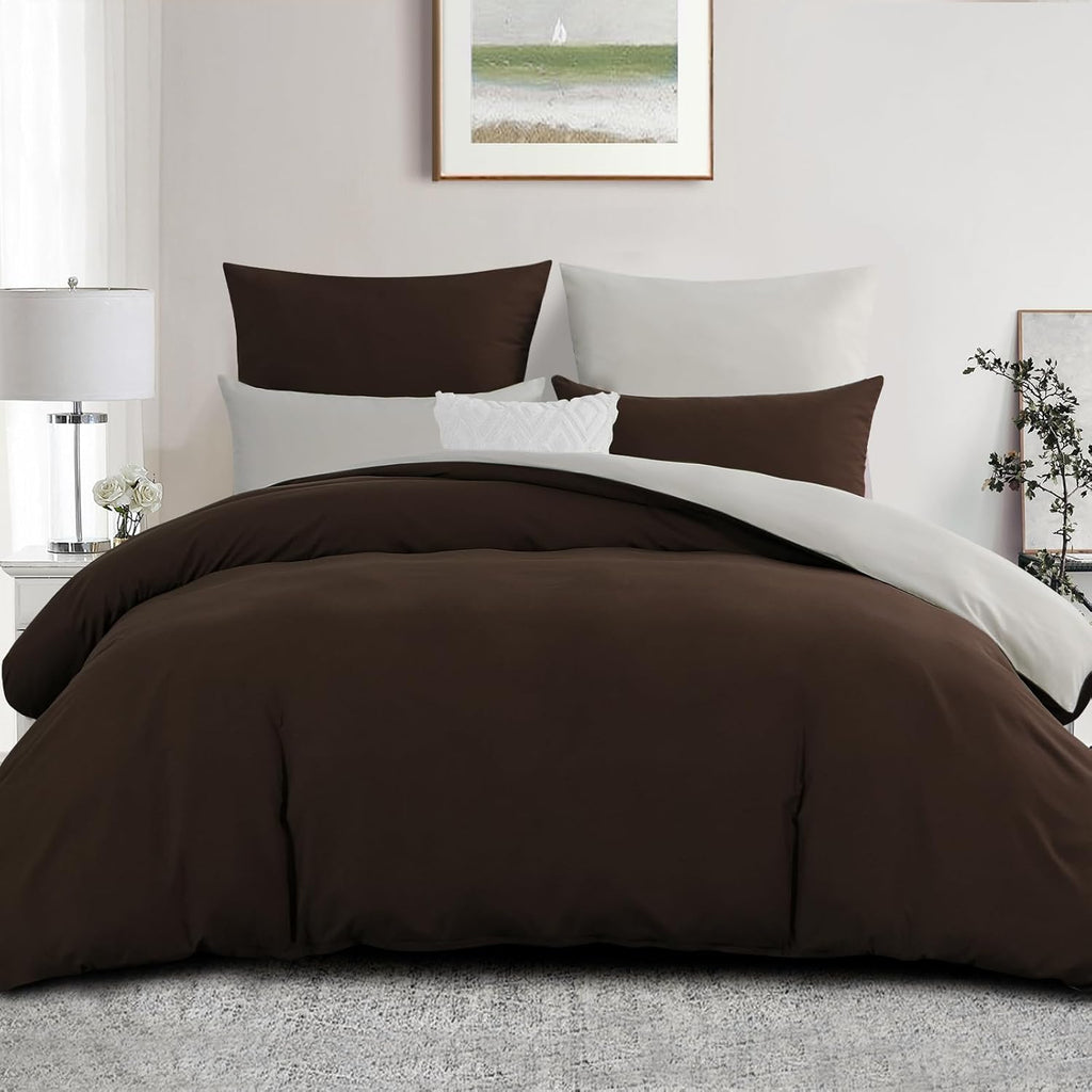 4AS Reversible Duvet Cover Set – Pink and Black Luxury Bedding