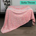 Polka Dot Fleece Throw – Ultra Plush Microfiber Blanket for Sofa, Bed &amp; Pets Super Soft Glow-in-the-Dark - 4A's Global