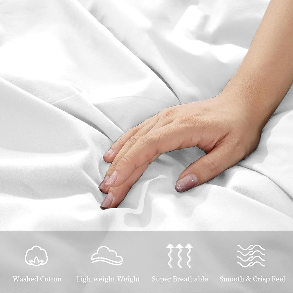 High Living Luxury Percale Poly-Cotton Flat Sheet | 180 Thread Count Bedding